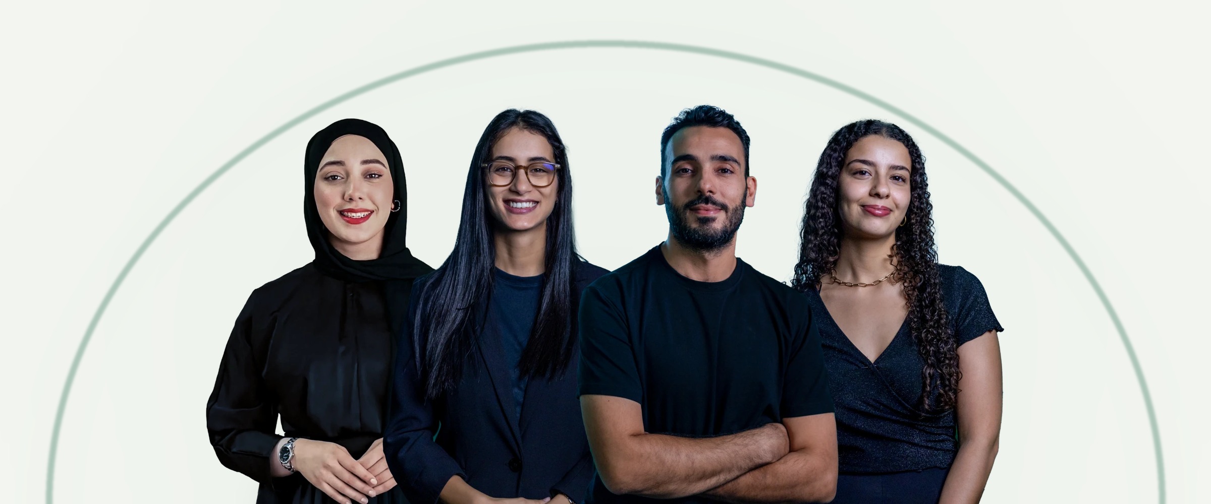 The HotelGenius team: Emna Jmal, Molka Mhissen, Oussema Bouaissi, Molka Malek